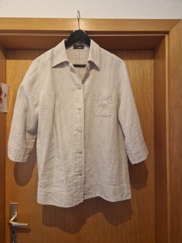 Leinenbluse creme gr - leinenbluse,, creme,